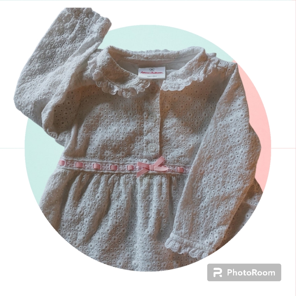 Hanna Andersson White Eyelet Toddler Top